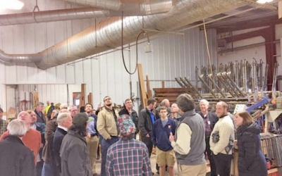 Members of the Vermont Wood Manufacturers Association Tour H. Hirschmann LTD