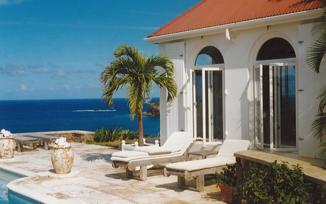 Teak Outswing Casement Windows sith Fixed Transoms