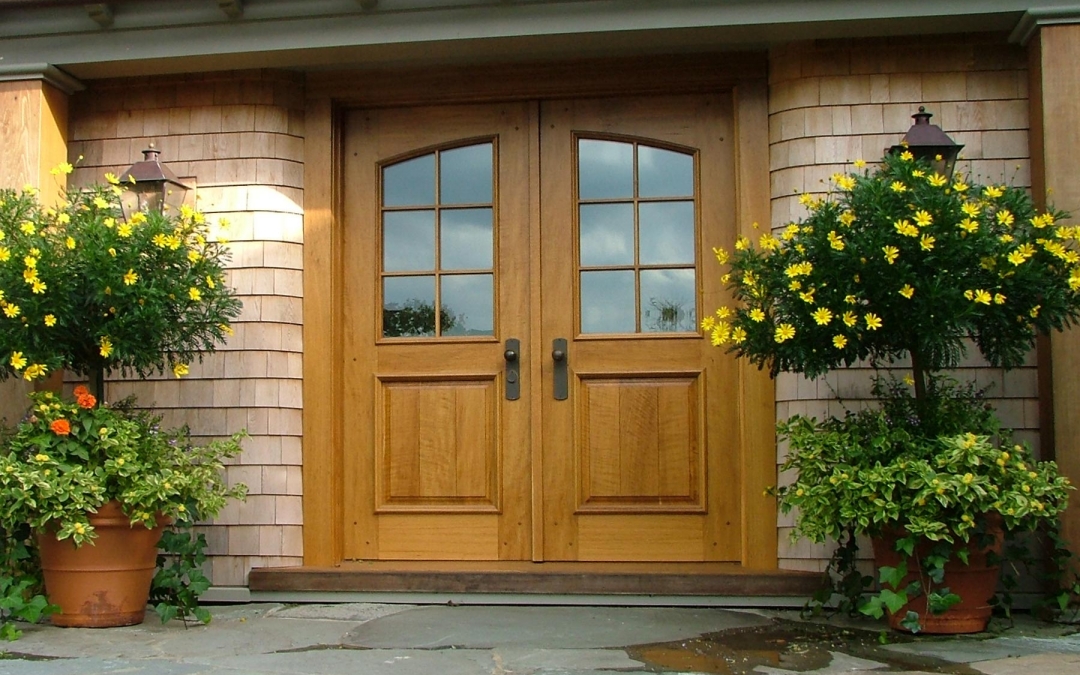 Double Entrance Door of Rift Sawn White Oak