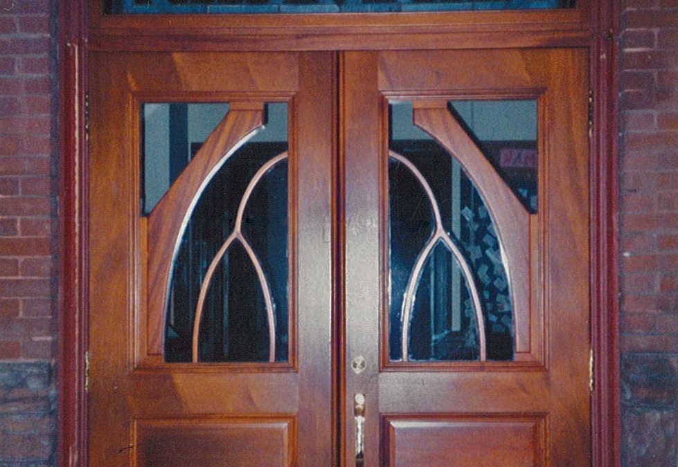 Mahogany Church Entrance Door