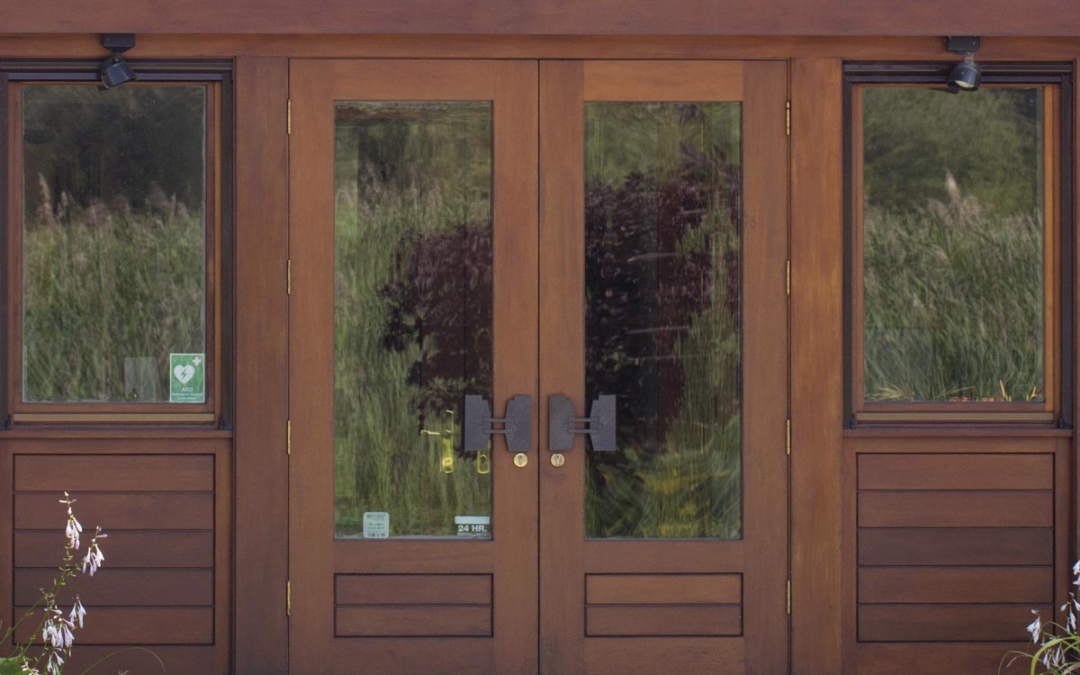 Vestibule Entry Area with French Doors
